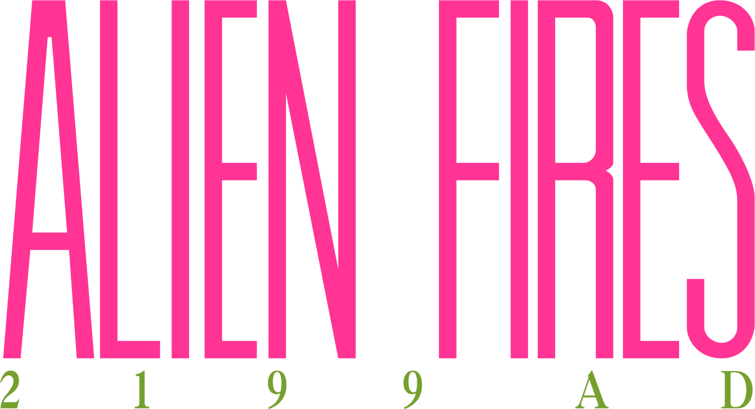 Alien Fires: 2199 AD logo for Atari ST